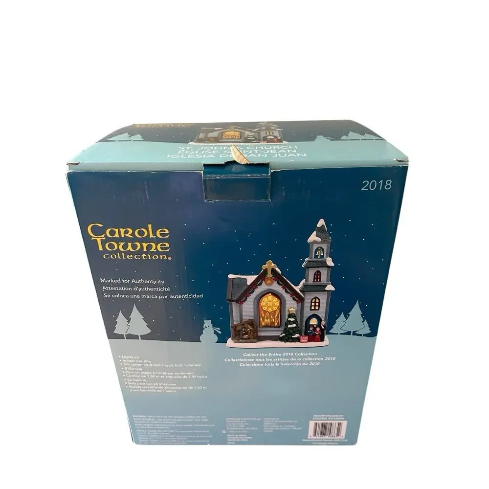 2018 Carole Towne Collection St. John’s Church Victorian Style In Box